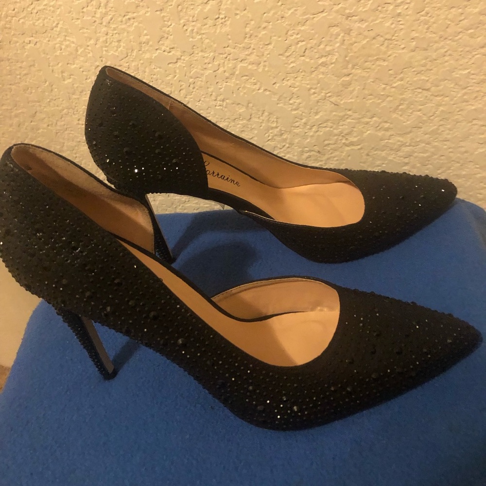 Lauren Lorraine Women Black Pumps - Size 9